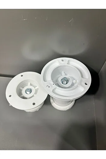 Taşkın Aksesuar Ufo Adjustable Leg 5 cm (2 Pieces) White Bathroom Kitchen Kitchen Cabinet Furniture Hard Plastic Leg