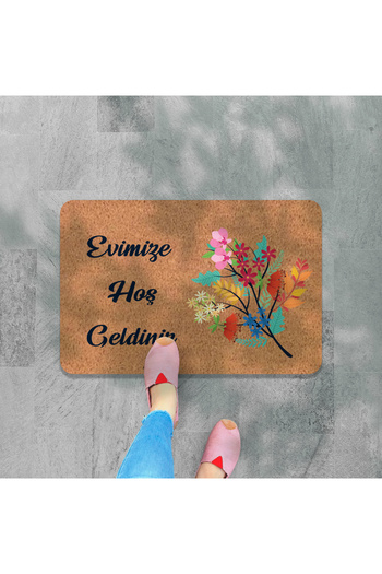 M&H Quality Modern Digital Printed - Welcome Written Mat, Non-Slip Base and Hooded Knitted Blouse
