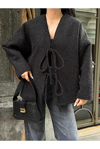 buqre's moda Double Lace-Up Jacket