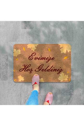 M&H Quality Modern Digital Printed - Welcome Written Mat, Non-Slip Base and Hooded Knitted Blouse
