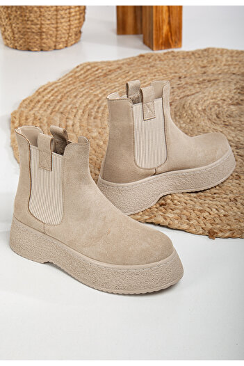 Mc vay Shoes 014 Κομψές γυναικείες μπότες με ελαστική λεπτομέρεια ορθοπεδικής σόλας