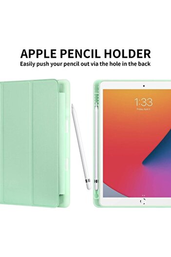 UnDePlus Apple Ipad 9th 8th 7th Generation 10.2" Case Smart Case with Pencil Compartment A2602 A2603 A2604 A2605