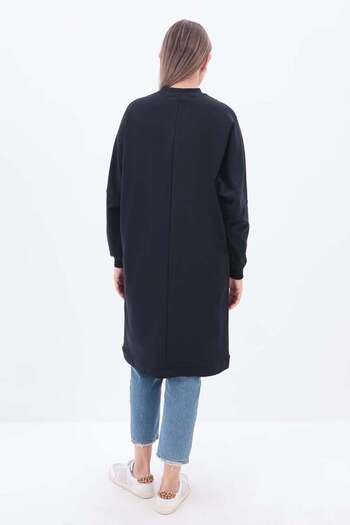 ALLDAY Μπλέ Navy-Tunic με τσέπες με αξεσουάρ