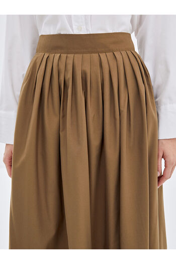 LC Waikiki Lcwk Women's Pleated Skirt with Zippered Waist