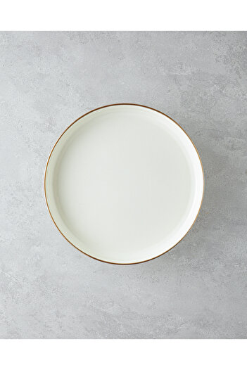 English Home 28 cm Cream Nost Enameled Cake Stand