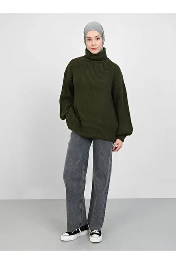 Por La Cara Thessaloniki Knit Fisherman Sweater - Khaki - Por La Cara