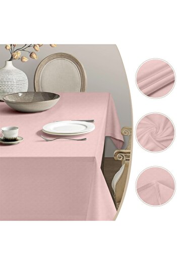 HomeBerry KETEN PEMBE MASA ÖRTÜSÜ