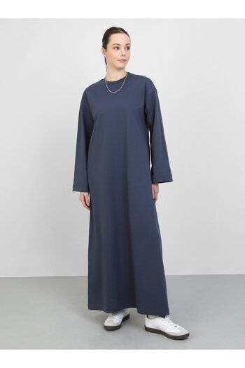 Benin Cotton Oversize Hijab Dress - Granite - Benin