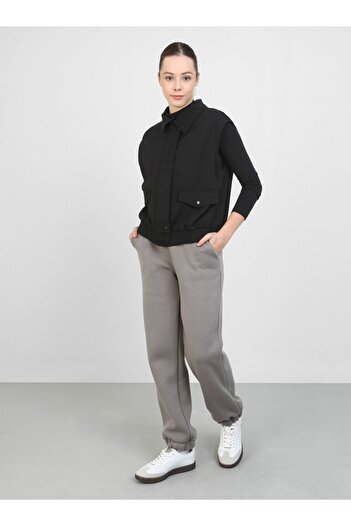 Benin Gray Raised Jogger Trousers - Benin