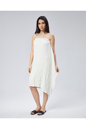 Gidia Bamboo Muslin Peshtemal Beach Towel Bath Towel Cream Color