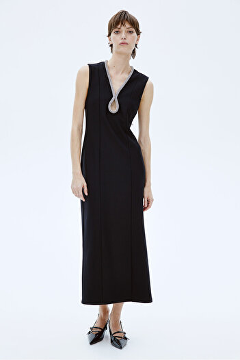 H&M Suni Elmas Şeritli Elbise