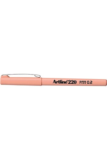 artline ARTLINE 220N - 0.2MM with Stylish Apricot Writing Pen (4 Pieces)
