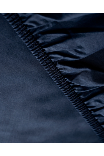 Madame Coco Manon Double 100% Cotton Ranforce Fitted Sheet - Navy Blue