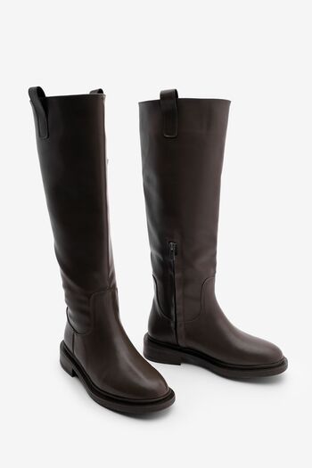 Marjin Brown Sonate Model Women's Daily Boots - with Internal Side Zipper