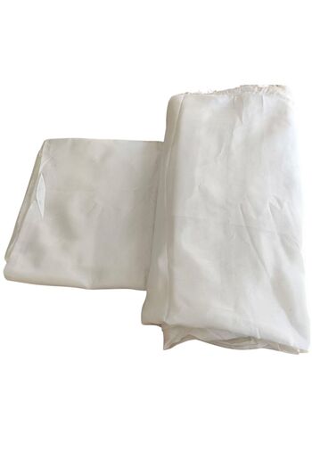 Modern Savan White Tufting Fabric (2.40 m Width)