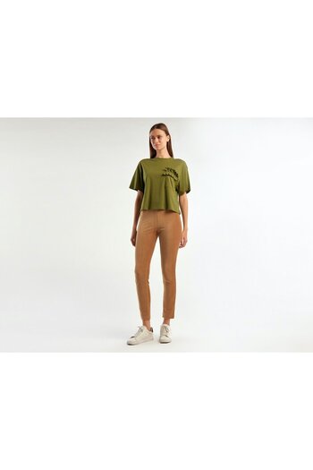 United Colors of Benetton Tan Cotton Women's Tights - Mixed