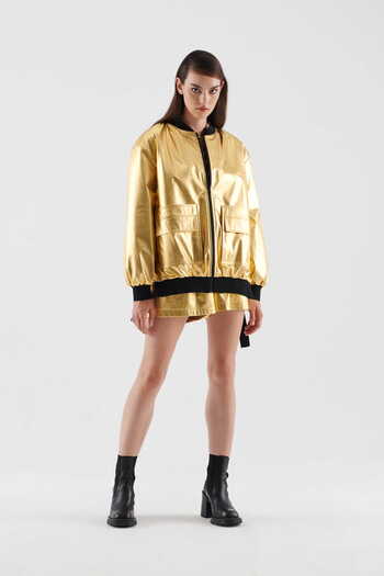 Roman Cepli Kadın Mont Gold K2317523_076