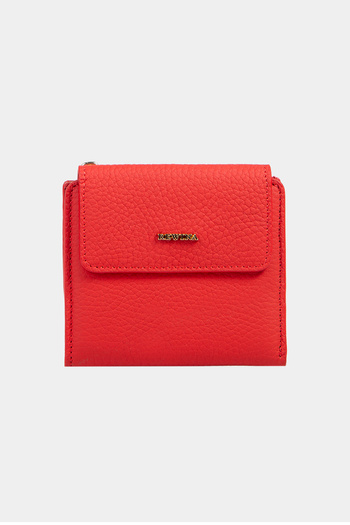 REWİNA 9738 Model Red Genuine Leather Women's Wallet - Small Size