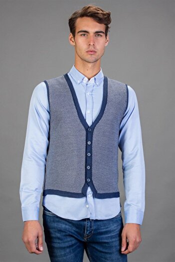Tudors Men's Indigo Vest