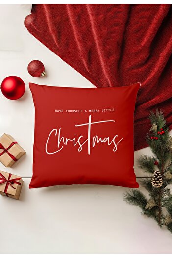 Filamente New Year Christmas Pattern - 4-Piece Throw Pillow Cover Set, Double Sided Digital Printed