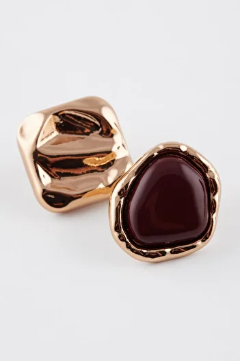 DeFacto Women's 2-Piece Gold Earrings E2684Axns