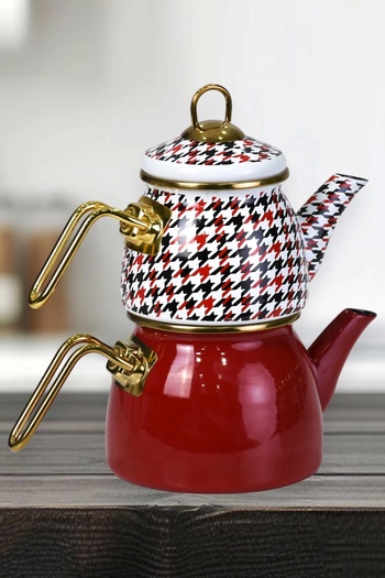 PR HOME Forte Red Mini Model - Enameled Teapot