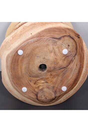 Mylamp STONE DOĞAL RENK MUNGUR SEHPA 42X43 cm