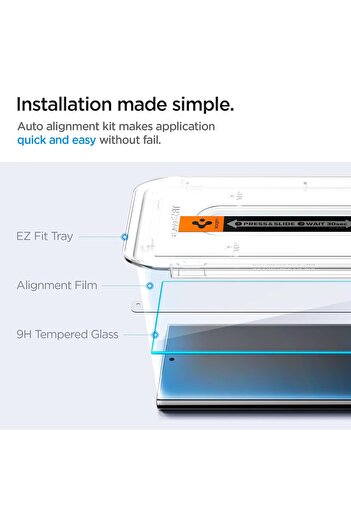 Spigen GLAStR EZ FIT HD for Galaxy S24 ULTRA Screen Protector - 2 PACK