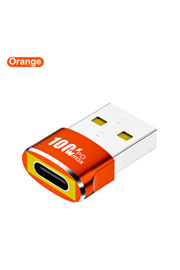 Choice Orange Elough USB إلى Type C OTG Adapter USB C Female to USB A Male Converter For PC Samsung Xiaomi 1