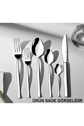 Nehir Zarif Premium Sedef Kaplamalı 36 Parça Renkli 6 Kişilik Çatal Kaşık Takımı