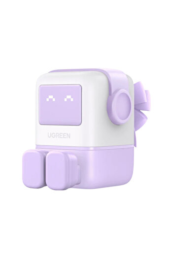 Ugreen Nexode GaN Robot Wall Charge 2 USB-C Port and USB Port 65W - Purple