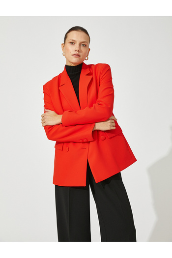 Koton Women's Red Jacket 3Wak50141Uw