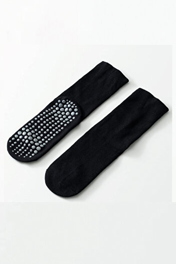 MEM SOCKS Комплект от 2 безшевни чорапи за йога и танци от органичен памук (дебели)