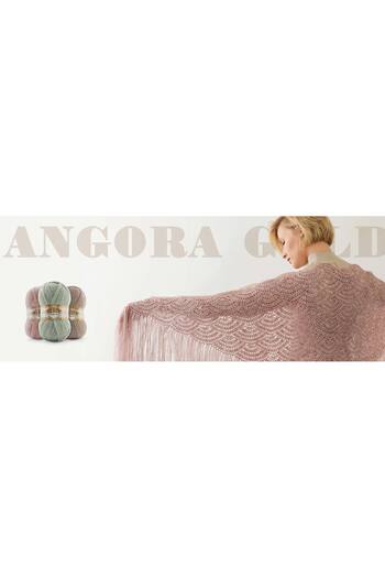 Alize 1 Τεμάχιο Angora Gold Mohair 01 Κρεμ Γιλέκο Σάλι Σχοινί Λεπτό Μαλλί 20% Μαλλί - 80% Ακρυλικό 550 Μέτρα