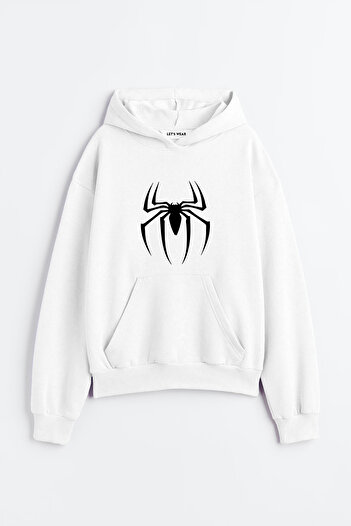Let's Wear Spider Printed Premium 3ο για κορίτσια και αγόρια Φούτερ με νήμα Compact Oversize