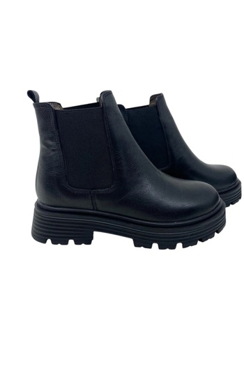 BELOX Women's Genuine Leather Orthopedic Ultra Light Thick Sole Daily Elastic Chelsea Boots