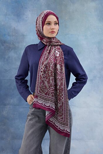 İpekhan Cherry Indian Voile Shawl - 5005-10