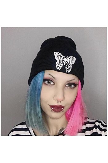 Karakedi Butterfly Black Beret