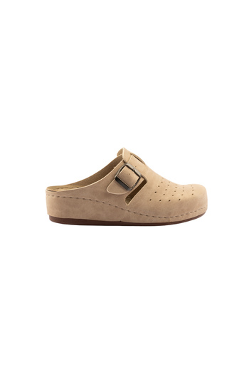POLOMİA Terra Women - Anatomical Comfortable Flexible Nurse Casual Home Slippers with Closed Buckle and Adjustable Design