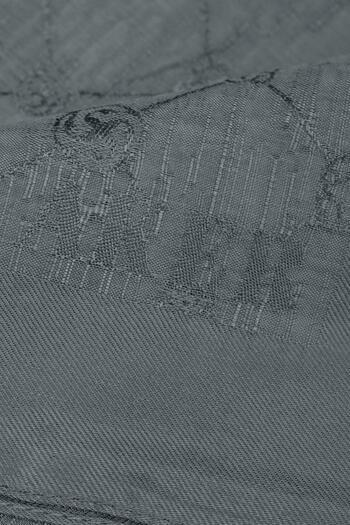 Aker Cocoon Patterned Scarf - Bf 1050950 -972 - Smoked
