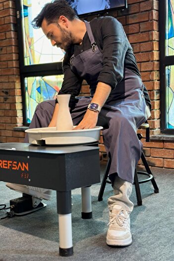 Ref-San Șorț de atelier purtabil Refsan de culoare antracit