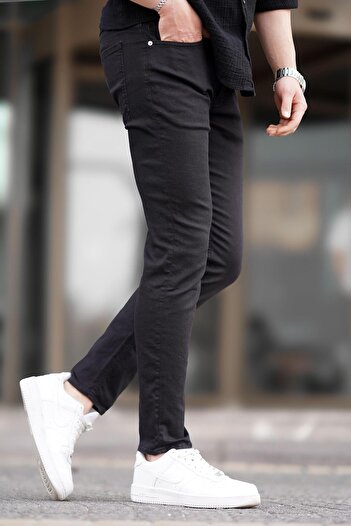 Madmext Siyah Slim fit Erkek Jean 6865