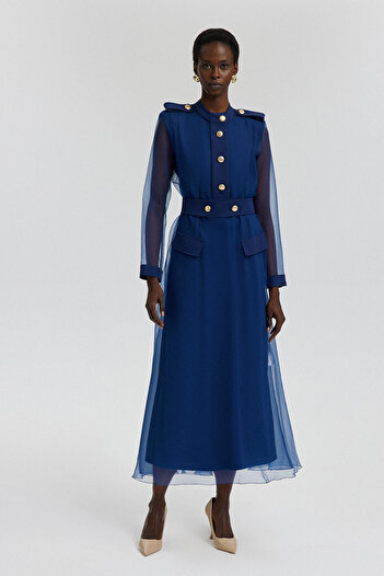 Touché Privé Organza ruha - Epaulet Részletes