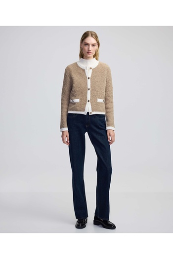 İpekyol Contrast Rib Mix Cardigan