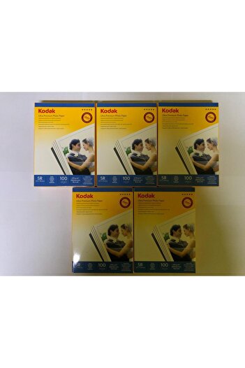 Kodak 500 Ultra Premium 270 Grams of Satin Photo Paper - Pack of 5 13X18Cm