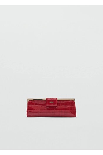 MANGO Woman Crocodile Skin Look Hand Bag