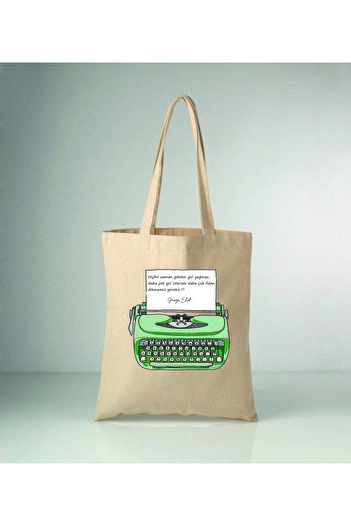 MODA Geoghe Eliot Printed Raw Cloth Shoulder Bag 35X40 cm