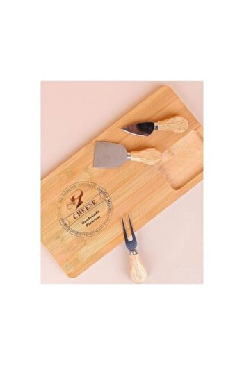 Quakkco Bamboo Cheese Cutting Presentation Board