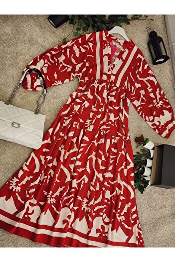 PREMİER VİE Red Saw Dress