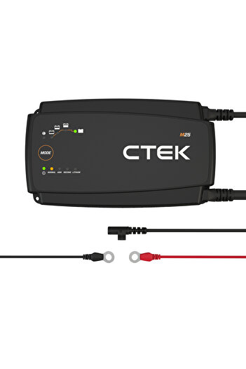 CTEK PRO25S، شاحن بطارية 12 فولت وصيانة، 25 أمبير، قابس المملكة المتحدة